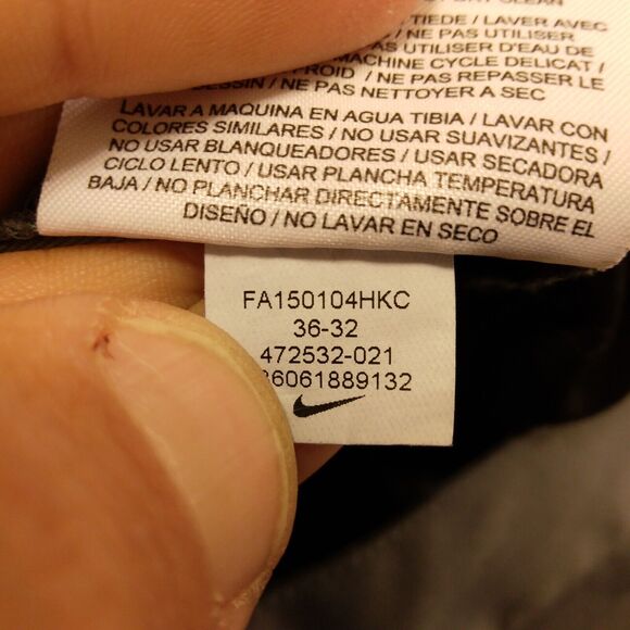 Nike Golf pants mens 36x32 gray drifit Victory flat front performance 472532-021 - Picture 9 of 10